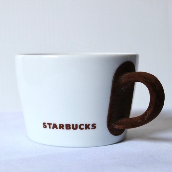 Starbucks Coffee Tea Mug Velvet Handle 2010 Made In Germany by Kahla White Brown - Picture 1 of 5